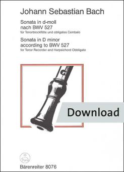 Sonata in d-Moll nach BWV 527 Download