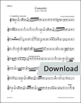 Konzert g-Moll op. 4/1 HWV 289 Download