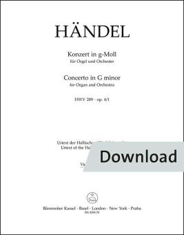 Konzert g-Moll op. 4/1 HWV 289 Download