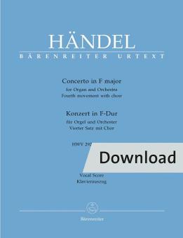 Konzert F-Dur op. 4/4 HWV 292 Download