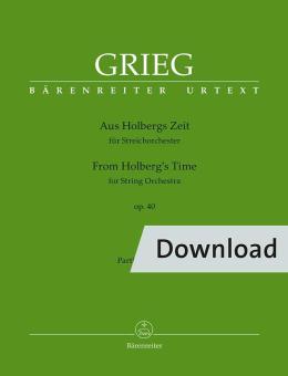 Aus Holbergs Zeit op. 40 Download