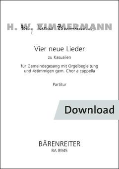 Vier neue Lieder zu Kasualien Download