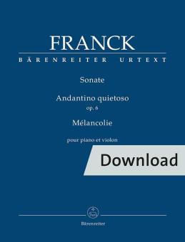 Sonate in A - Andantino quietoso op. 6 - Melancolie Download