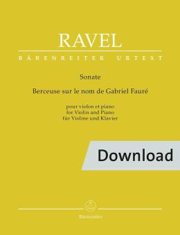 Sonate - Berceuse sur le nom de Fauré Download