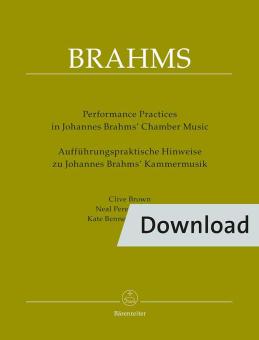 Aufführungspraktische Hinweise zu Johannes Brahms' Kammermusik Download