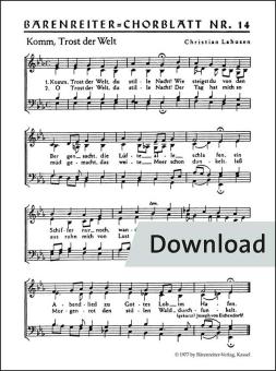 Bärenreiter-Chorblätter Nr. 14 Download