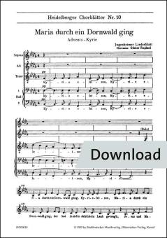 Maria durch ein Dornwald ging Download