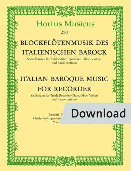 Blockflötenmusik des italienischen Barock Download
