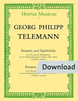 Sonaten und Spielstücke aus Der getreue Musikmeister Download