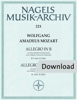 Allegro zu einem Quintett Download