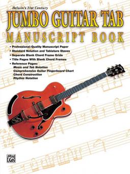 Belwin's 21st Century Jumbo Guitar TAB Manuscript Book 