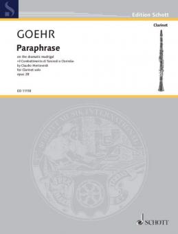 Paraphrase on the Dramatic Madrigal Il Clorinda op. 28 Standard