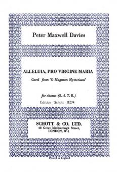 Alleluia, pro Virgine Maria 