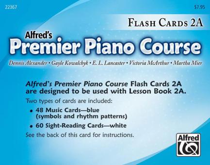 Premier Piano Course: Flash Cards, Level 2A 