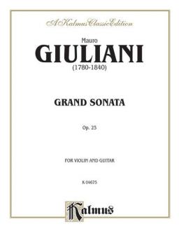 Grand Sonata For Violin And Guitar Op. 25 Standard