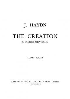 The Creation - A Sacred Oratorio 