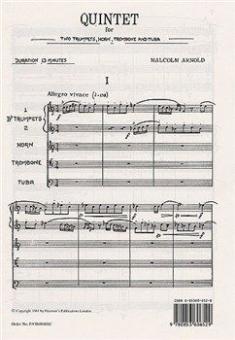 Quintet For Brass Op.73 