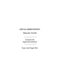 Concerto for Organ and Orchestra Op. 47 