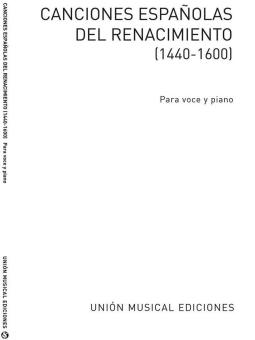 Canciones Espanolas Del Renacimiento 
