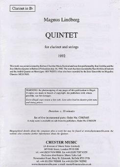 Quintet For Clarinet And Strings 
