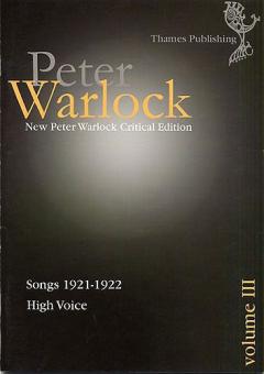 Peter Warlock Critical Edition Vol. 3 