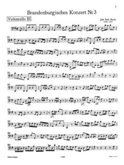 Brandenburgisches Konzert Nr. 3 G-Dur BWV 1048 