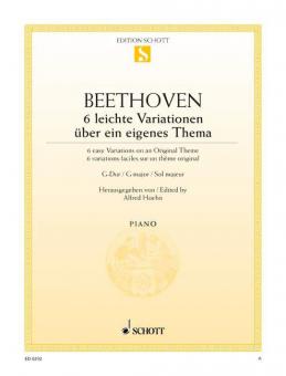 6 leichte Variationen G-Dur WoO 77 Standard