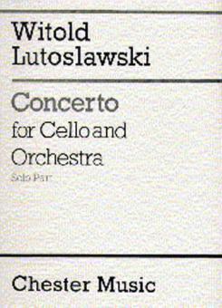 Concerto for Cello and Orchestra (Solo Part) 