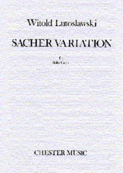 Sacher Variation For Solo Cello 