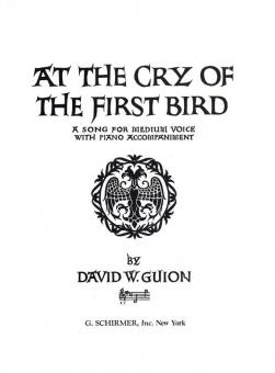 At The Cry of The First Bird 