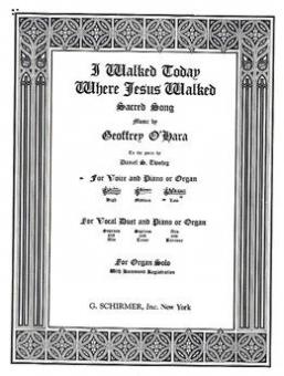 I Walked Today Where Jesus Walked 