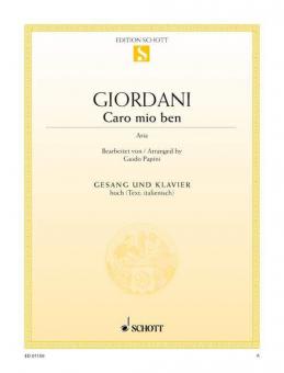 Caro mio ben Standard