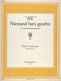 Niemand hat's gesehn op. 9 Standard