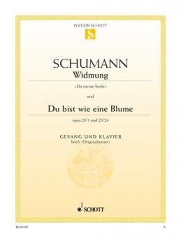Widmung / Du bist wie eine Blume op. 25/1 und 24 Standard