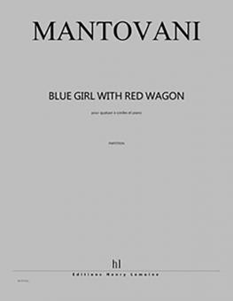 Blue Girl With Red Wagon 