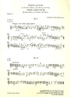 4 Gesänge op. 17 