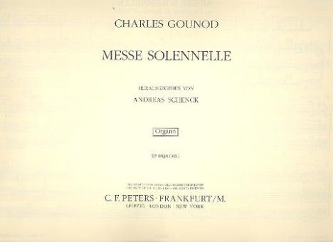 Messe solennelle G-Dur 