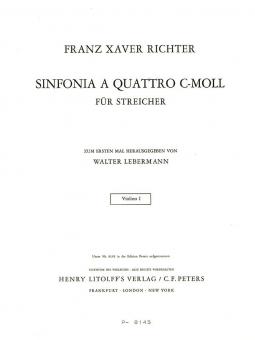 Sinfonia a quattro c-Moll 