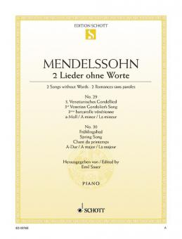 Lieder ohne Worte op. 62/5 and 6 Standard