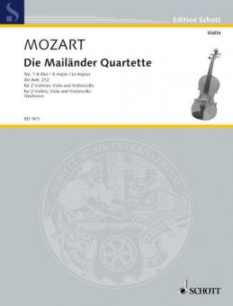 Die Mailänder Quartette Nr. 1 A-Dur Standard
