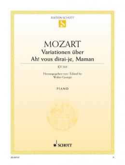 Variationen über Ah, vous dirai-je, Maman KV 265 Standard
