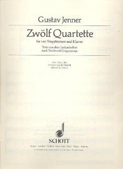 12 Quartette aus dem Toskanischen Heft 1 Standard