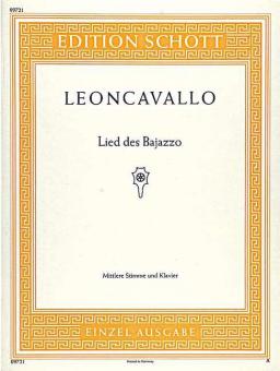 Lied des Bajazzo Standard