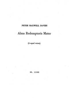 Alma Redemptoris Mater Standard