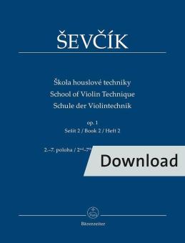Schule der Violintechnik op. 1 Heft 2 Download