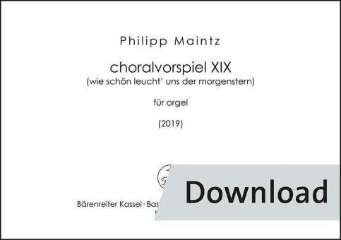 choralvorspiel XIX 