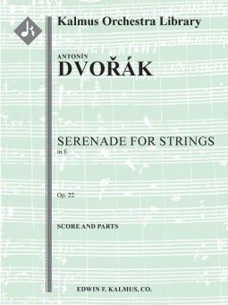 Serenade in E for Strings op. 22, B. 52 