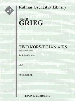 2 Norwegian Airs op. 63 (composer's orchestration) 