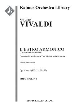 L'Estro Armonico op. 3 No. 8: Concerto for 2 Violins in A minor, RV 522/F.I:177 
