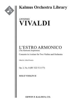 L'Estro Armonico op. 3 No. 8: Concerto for 2 Violins in A minor, RV 522/F.I:177 